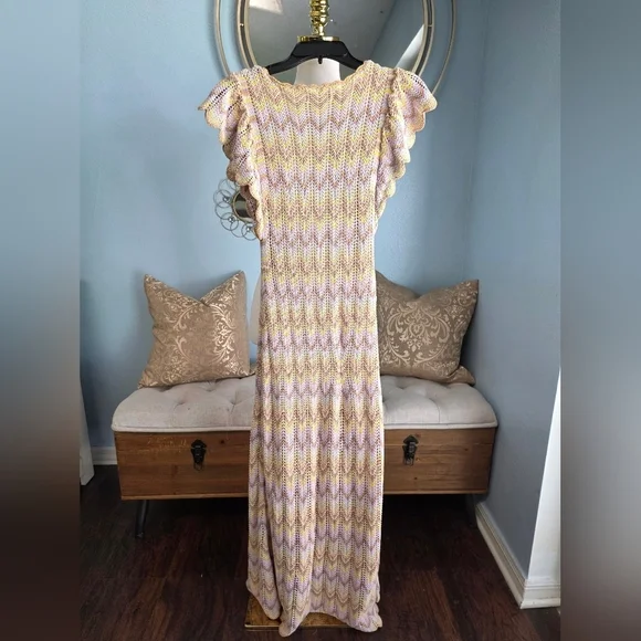 Derek Lam 10 Crosby Crochet Knit Dress - Picture 5 of 6